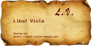 Libal Viola névjegykártya